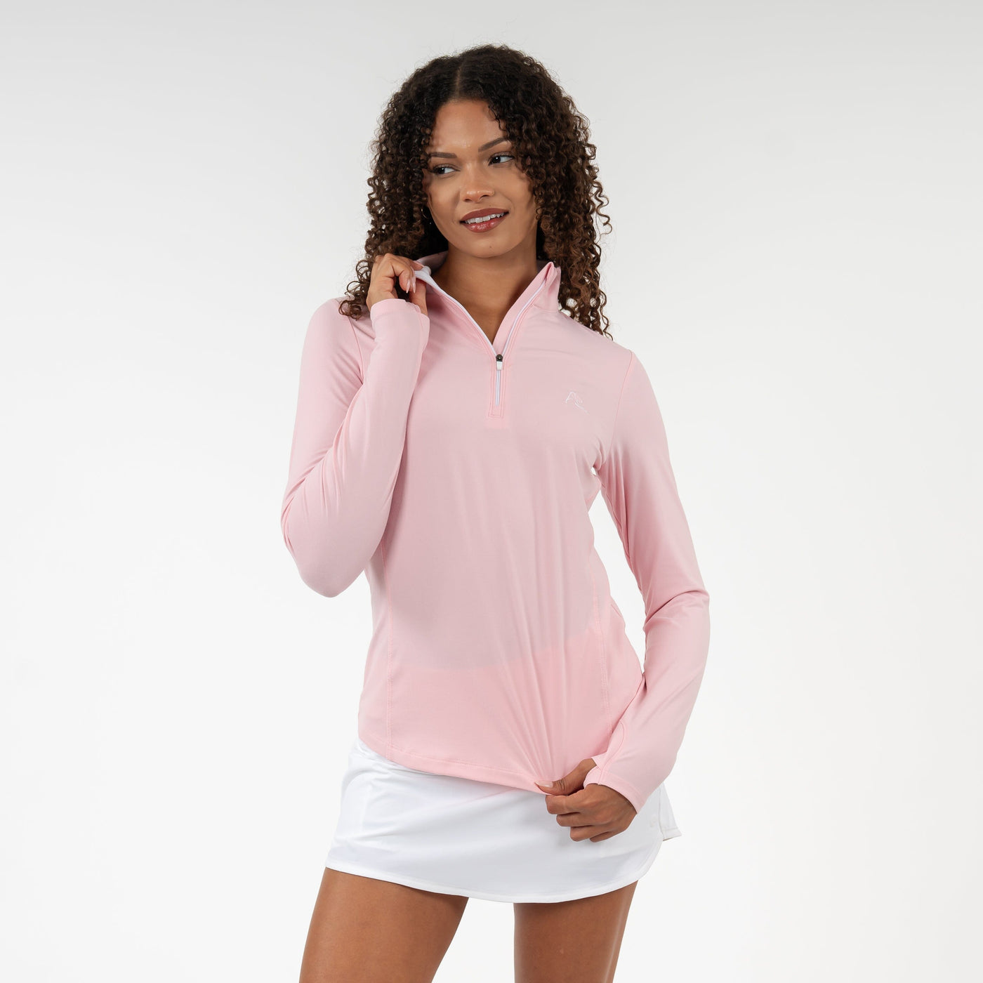 Solid Performance Q-Zip | Solid - Soft Pink