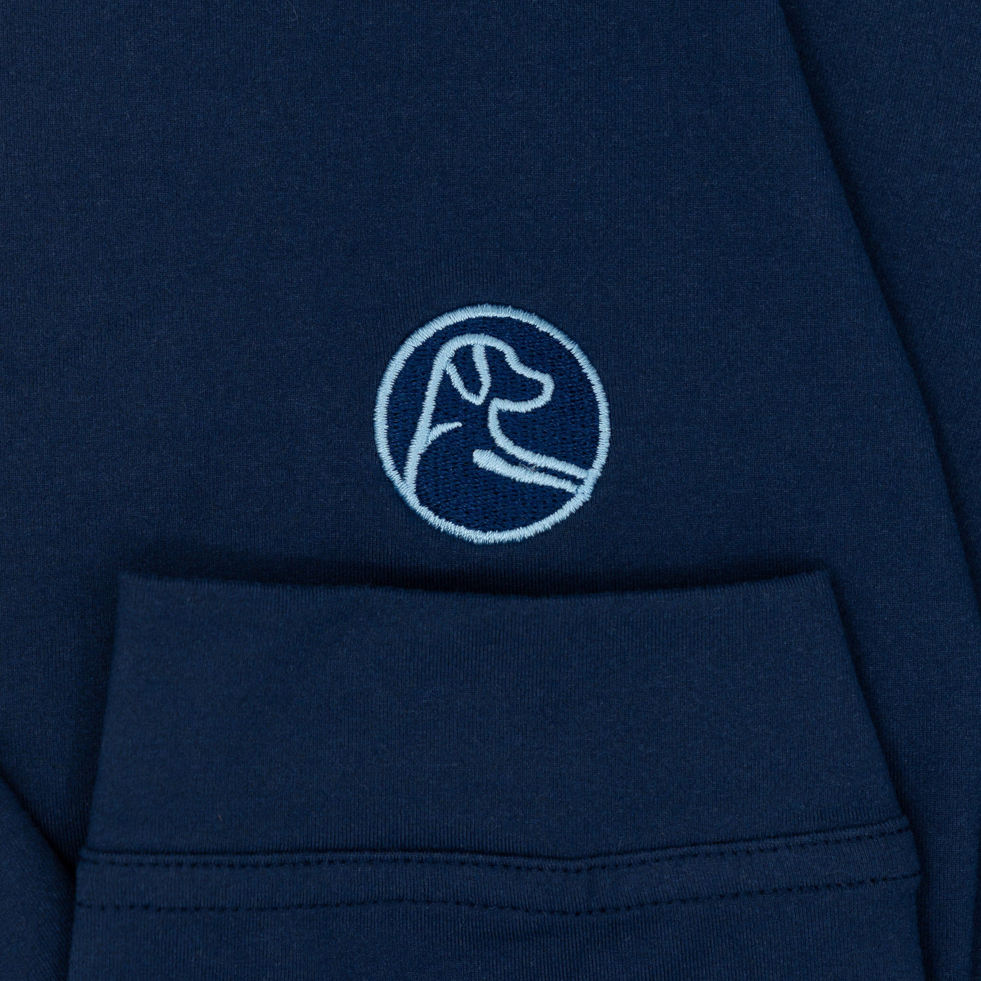 Solid Collegiate Q-Zip - UNC | Solid - Admiral Navy - UNC - 1