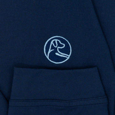Solid Collegiate Q-Zip - UNC | Solid - Admiral Navy - UNC - 1