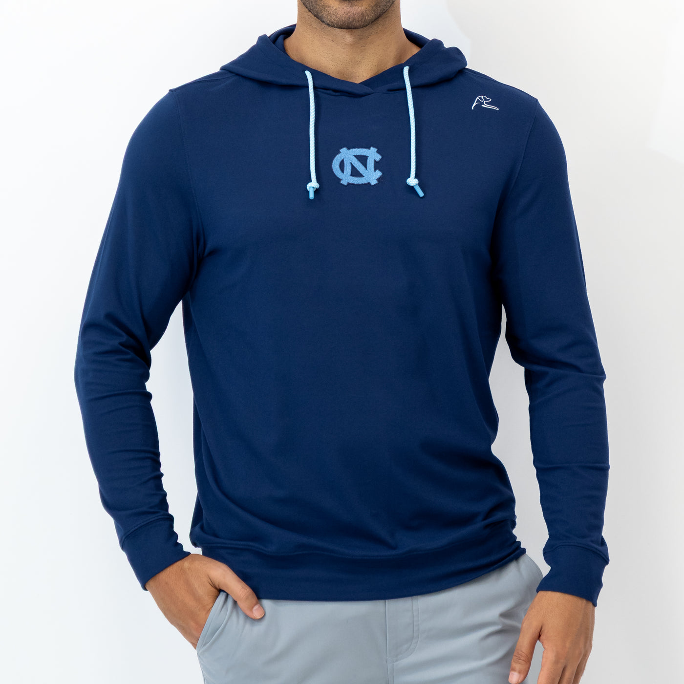 Hesi Collegiate Hoodie - UNC | Solid - Admiral Navy - UNC - 1