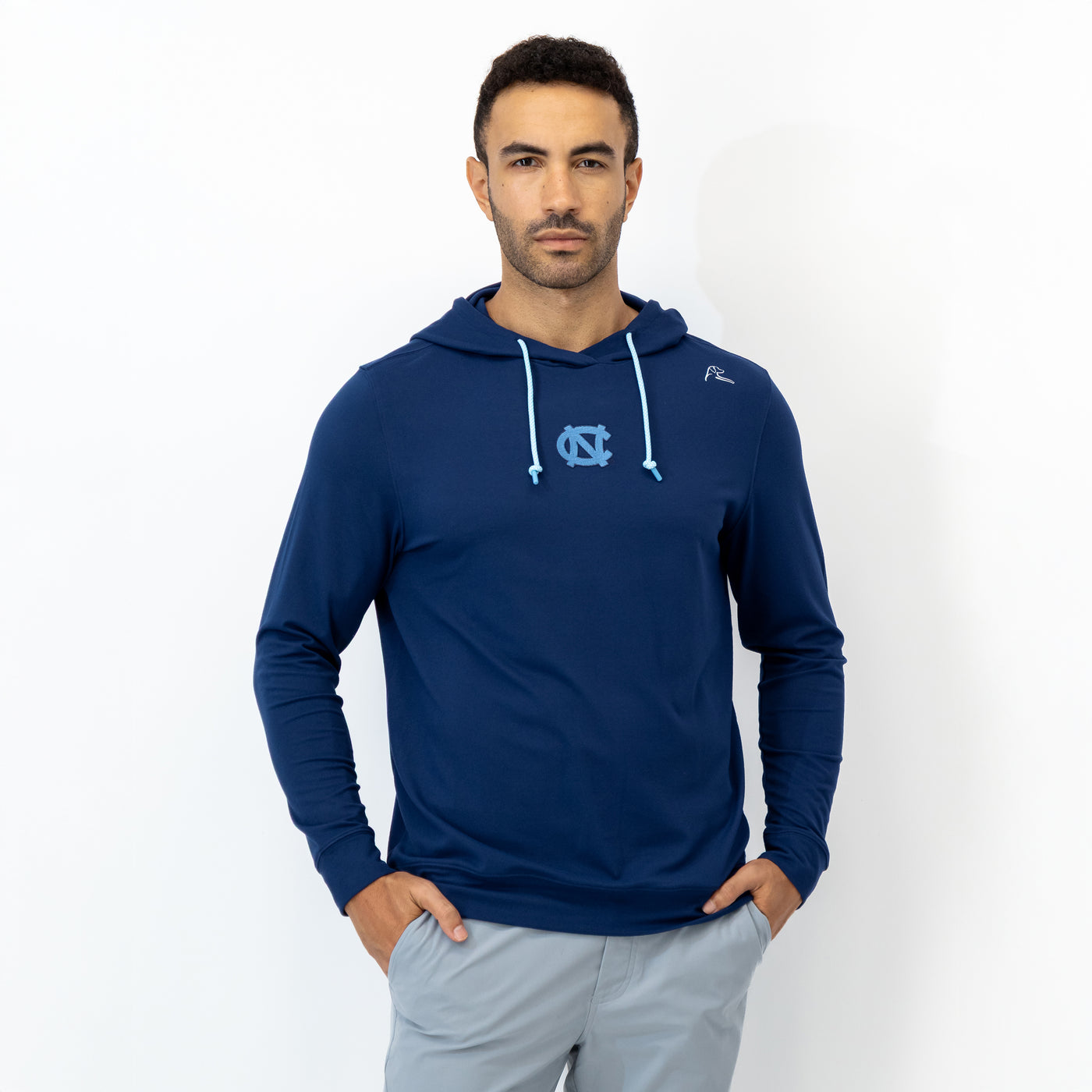 Hesi Collegiate Hoodie - UNC | Solid - Admiral Navy - UNC - 1