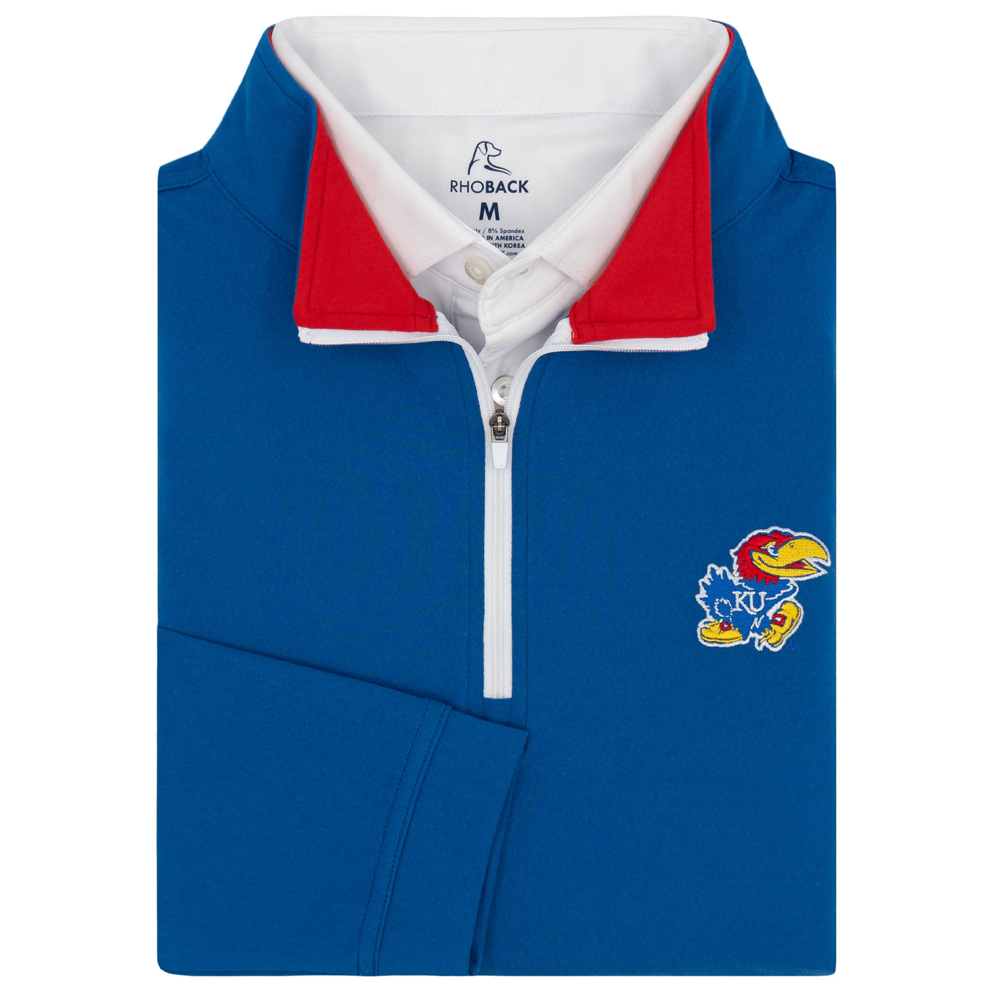 Solid Collegiate Q-Zip - Kansas | Solid - Azure Blue - Kansas - 1