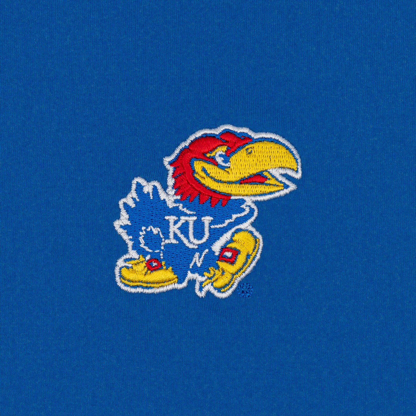 Solid Collegiate Q-Zip - Kansas | Solid - Azure Blue - Kansas - 1