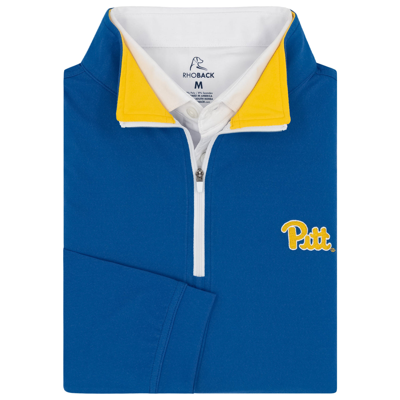 Solid Collegiate Q-Zip - Pitt | Solid - Azure Blue - Pitt - 1