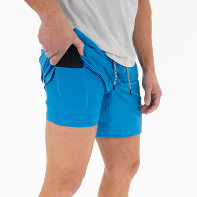 Grit Gym Short - 7" | Solid - Birdie Blue