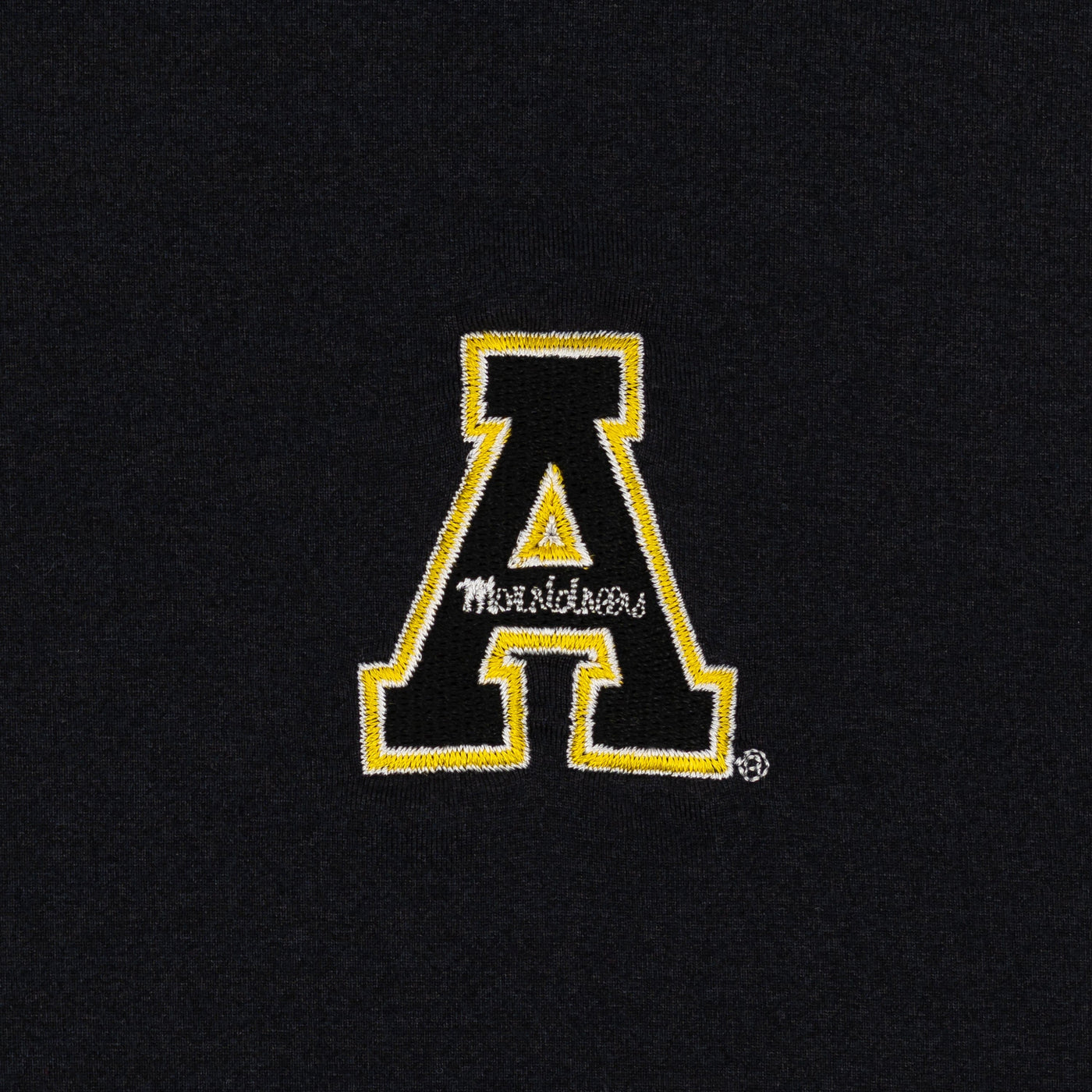 Solid Collegiate Q-Zip - App State | Solid - Black - App State - 1