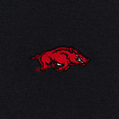 Solid Collegiate Q-Zip - Arkansas | Solid - Black - Arkansas - 1