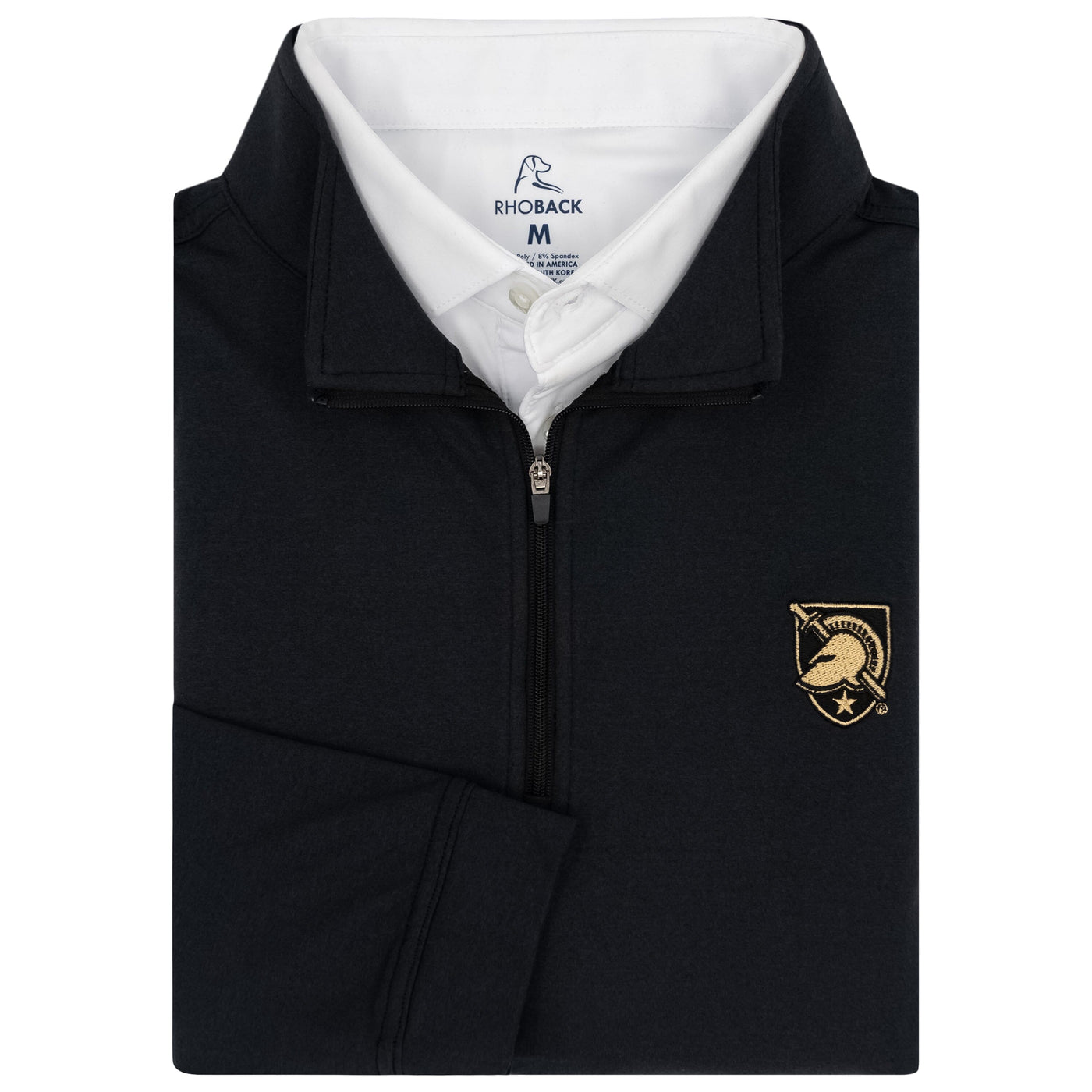 Solid Collegiate Q-Zip - Army | Solid - Black - Army - 1