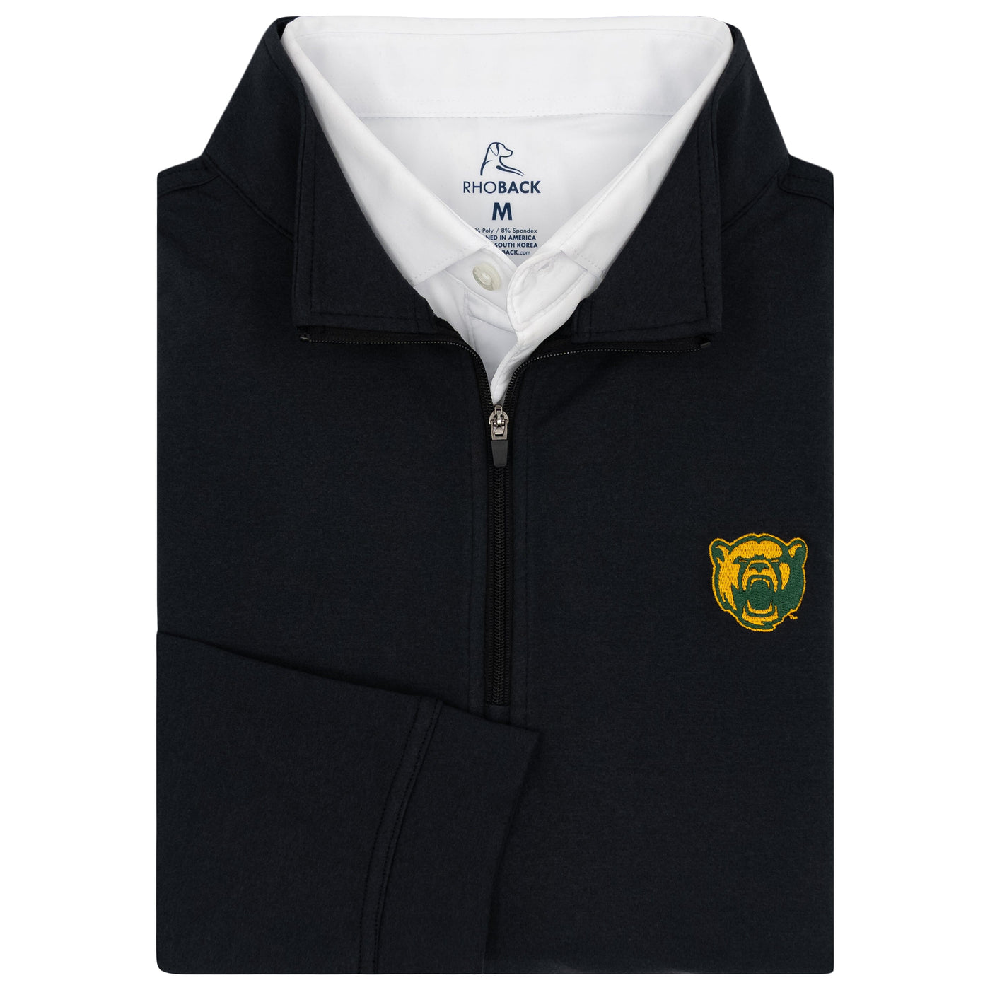 Solid Collegiate Q-Zip - Baylor | Solid - Black - Baylor - 1