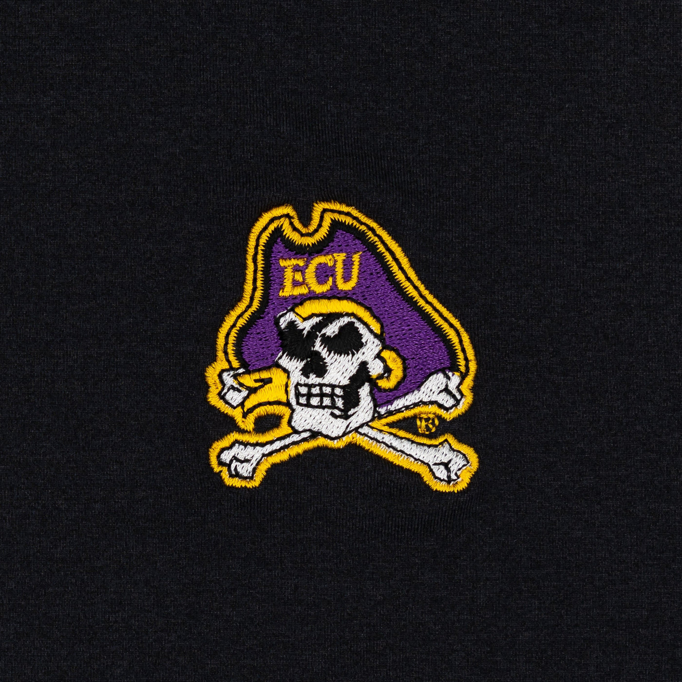 Solid Collegiate Q-Zip - East Carolina | Solid - Black - East Carolina - 1