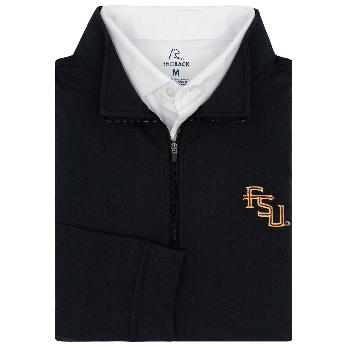 Solid Collegiate Q-Zip - Florida State | Solid - Black - Florida State - 1