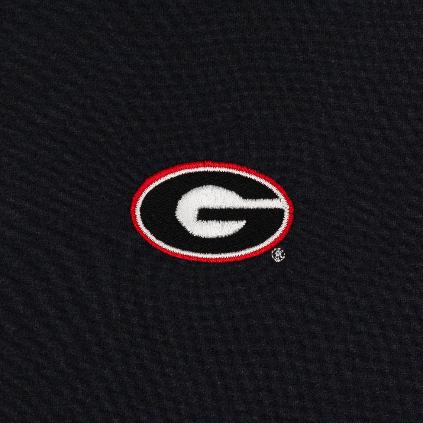 Solid Collegiate Q-Zip - Georgia | Solid - Black - Georgia - 1