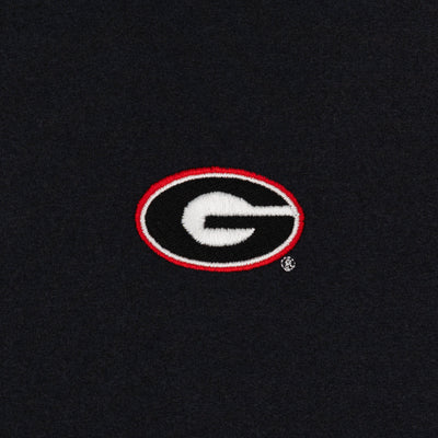Solid Collegiate Q-Zip - Georgia | Solid - Black - Georgia - 1