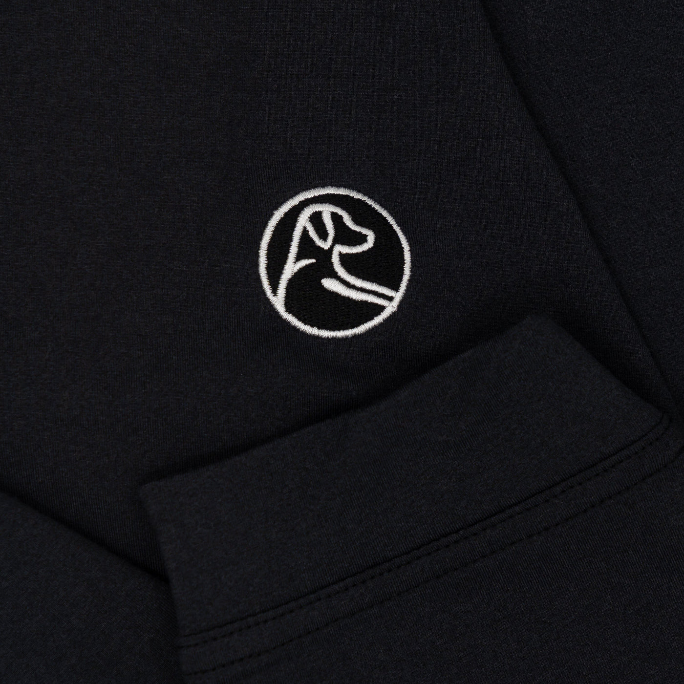 Solid Collegiate Q-Zip - Georgia | Solid - Black - Georgia - 1