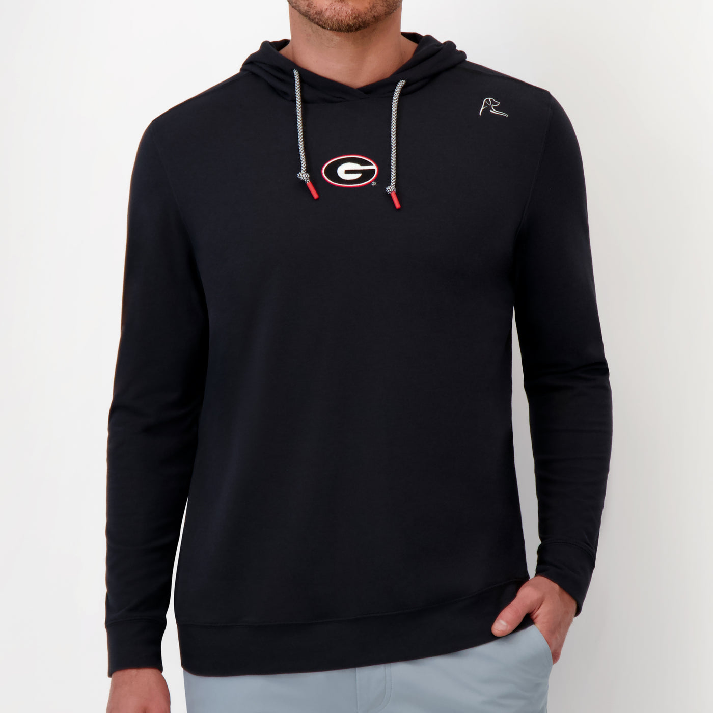 Hesi Collegiate Hoodie - Georgia | Solid - Black - Georgia - 1