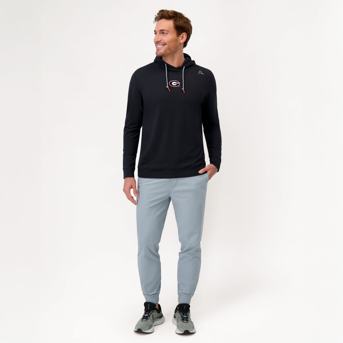 Hesi Collegiate Hoodie - Georgia | Solid - Black - Georgia - 1