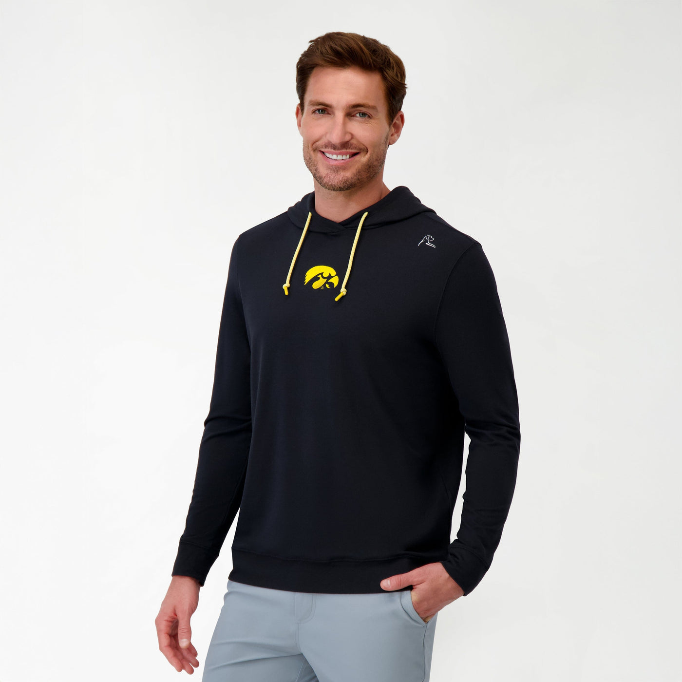 Hesi Collegiate Hoodie - Iowa | Solid - Black - Iowa - 1