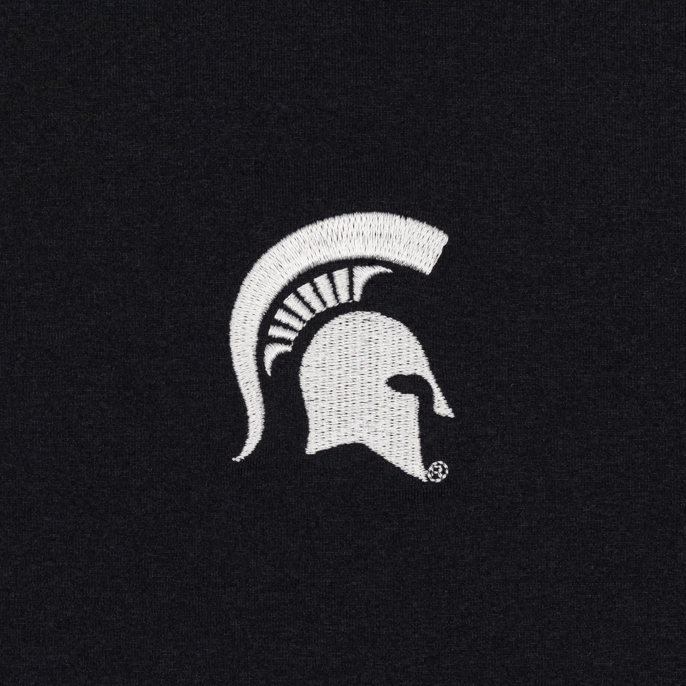 Solid Collegiate Q-Zip - Michigan State | Solid - Black - Michigan State - 1