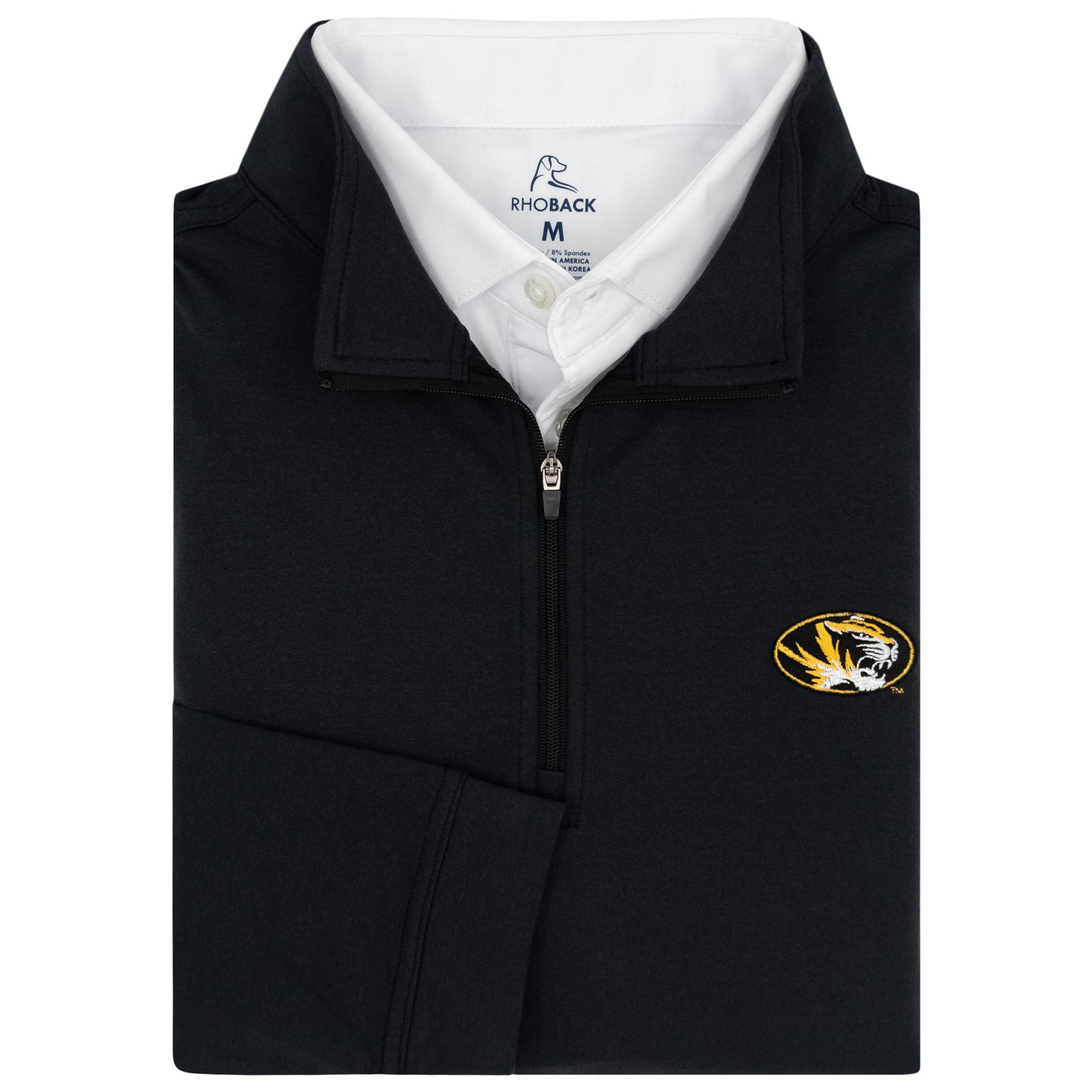 Solid Collegiate Q-Zip - Mizzou | Solid - Black - Mizzou - 1