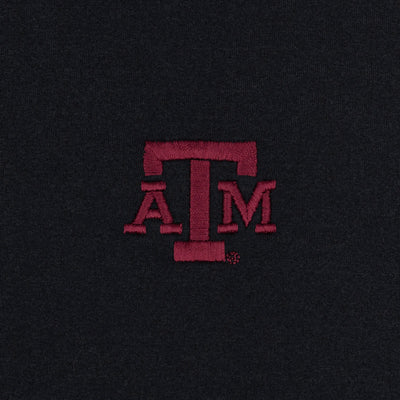 Solid Collegiate Q-Zip - Texas A&M | Solid - Black - Texas A&M - 1