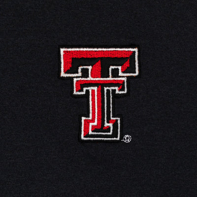 Solid Collegiate Q-Zip - Texas Tech | Solid - Black - Texas Tech - 1