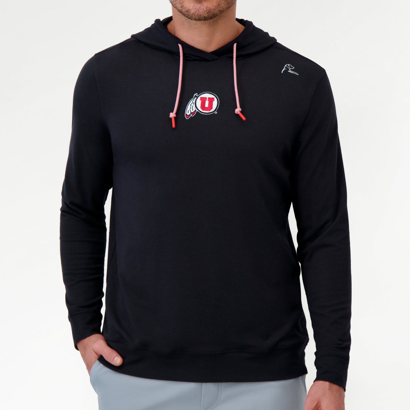 Hesi Collegiate Hoodie - Utah | Solid - Black - Utah - 1