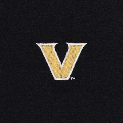 Solid Collegiate Q-Zip - Vanderbilt | Solid - Black - Vanderbilt - 1