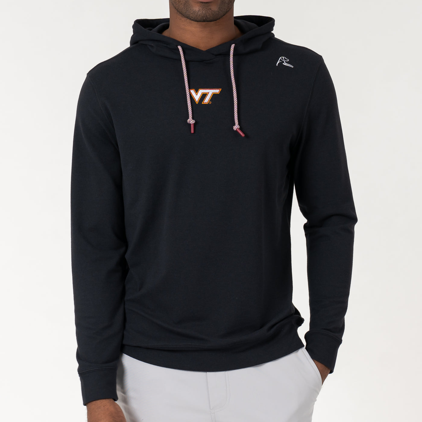 Hesi Collegiate Hoodie - Virginia Tech | Solid - Black - VT - 1