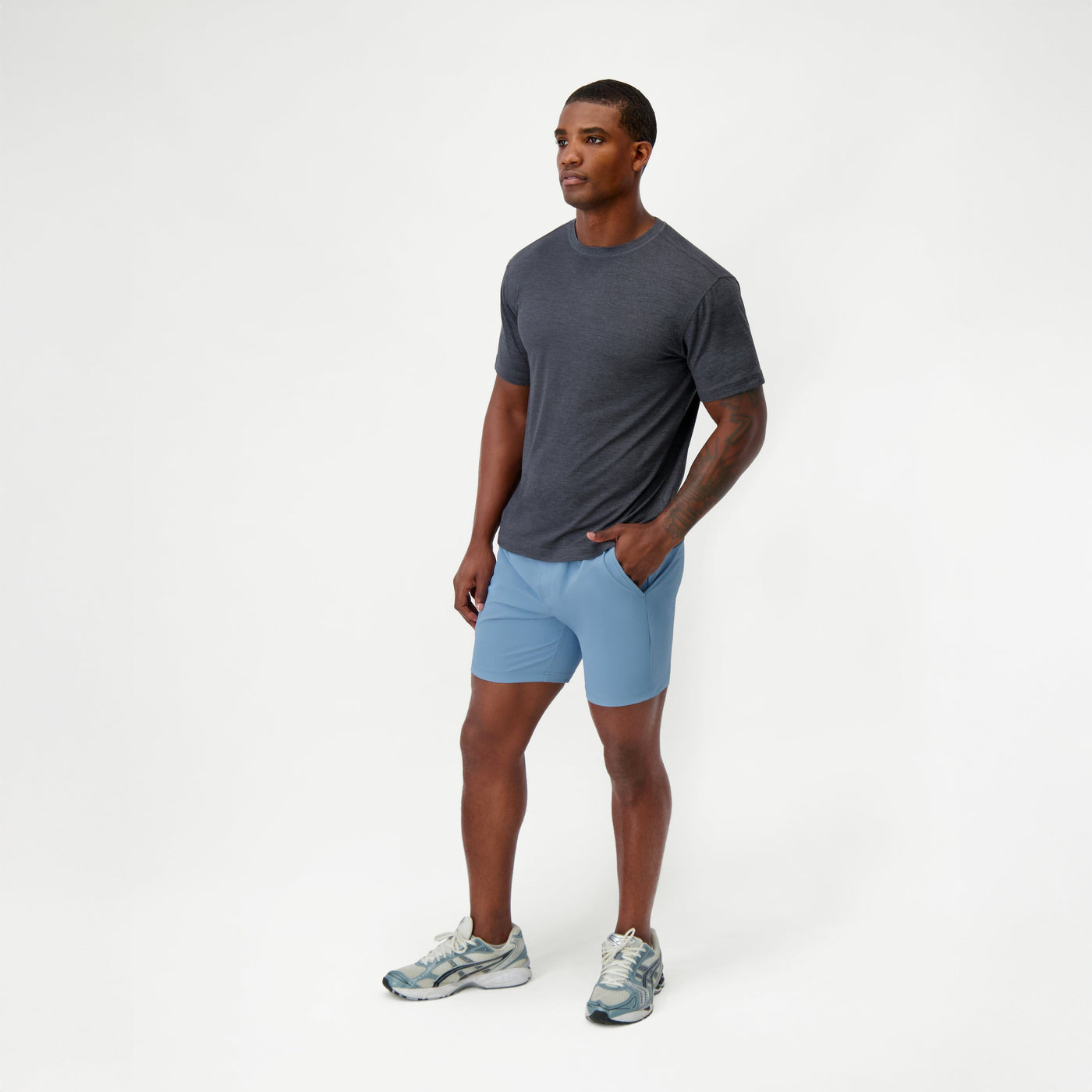 Everyday Short | Solid - Cadet Blue