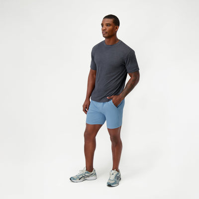 Everyday Short | Solid - Cadet Blue