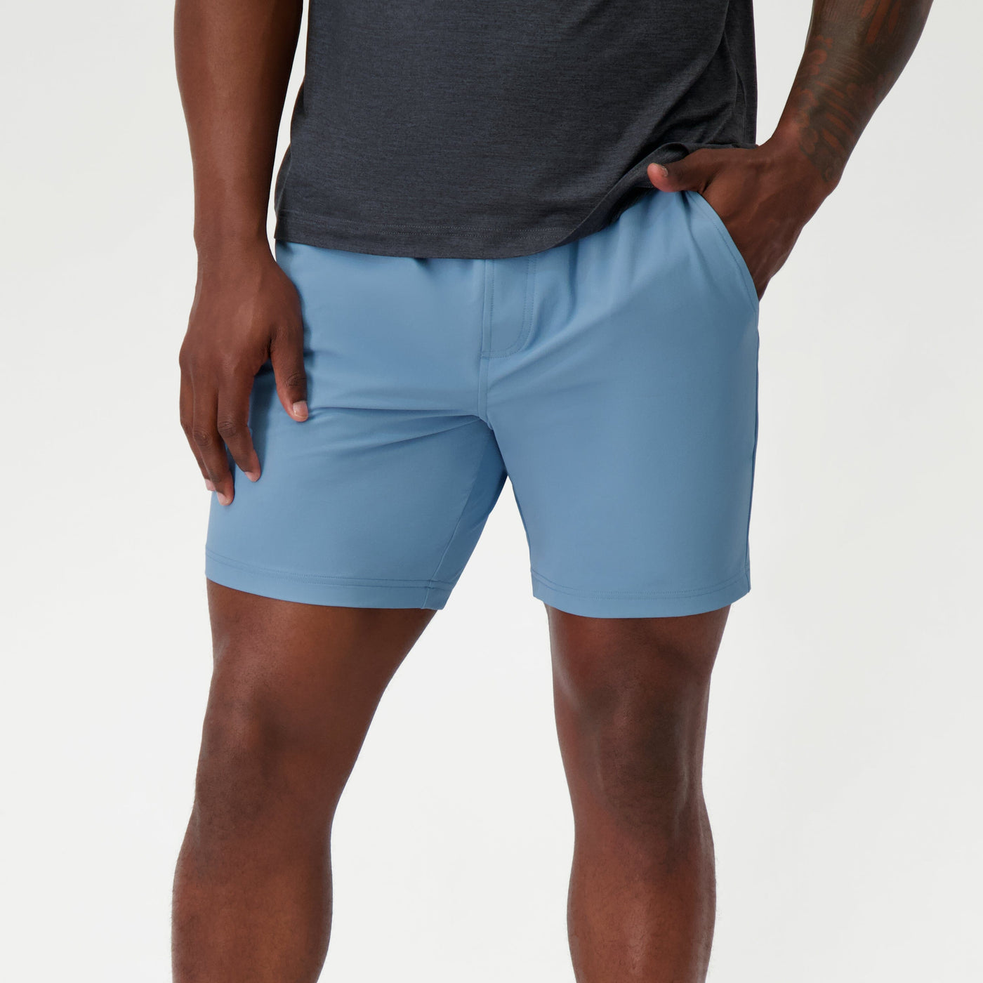 Everyday Short | Solid - Cadet Blue