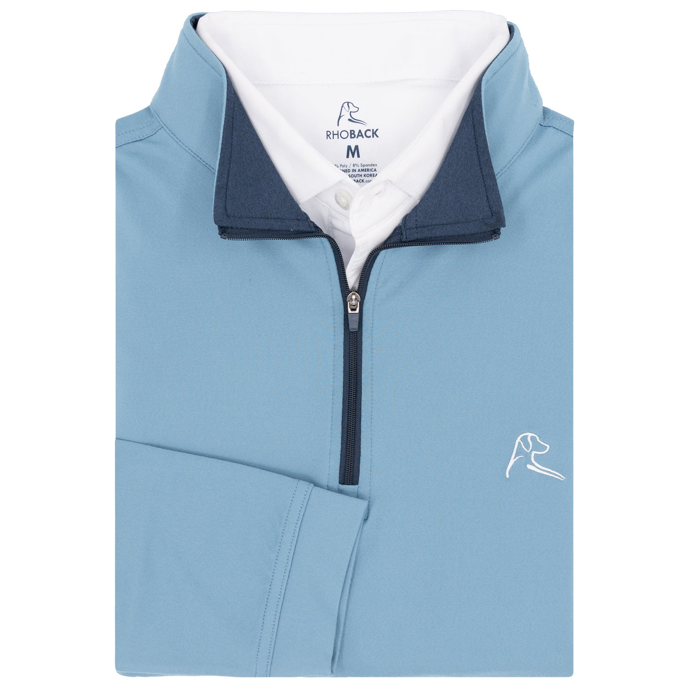 Solid Performance Q-Zip | Solid - Cadet Blue