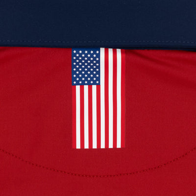 Solid - USA | Performance Polo | Solid - Cardinal Red/Fleet Navy - USA