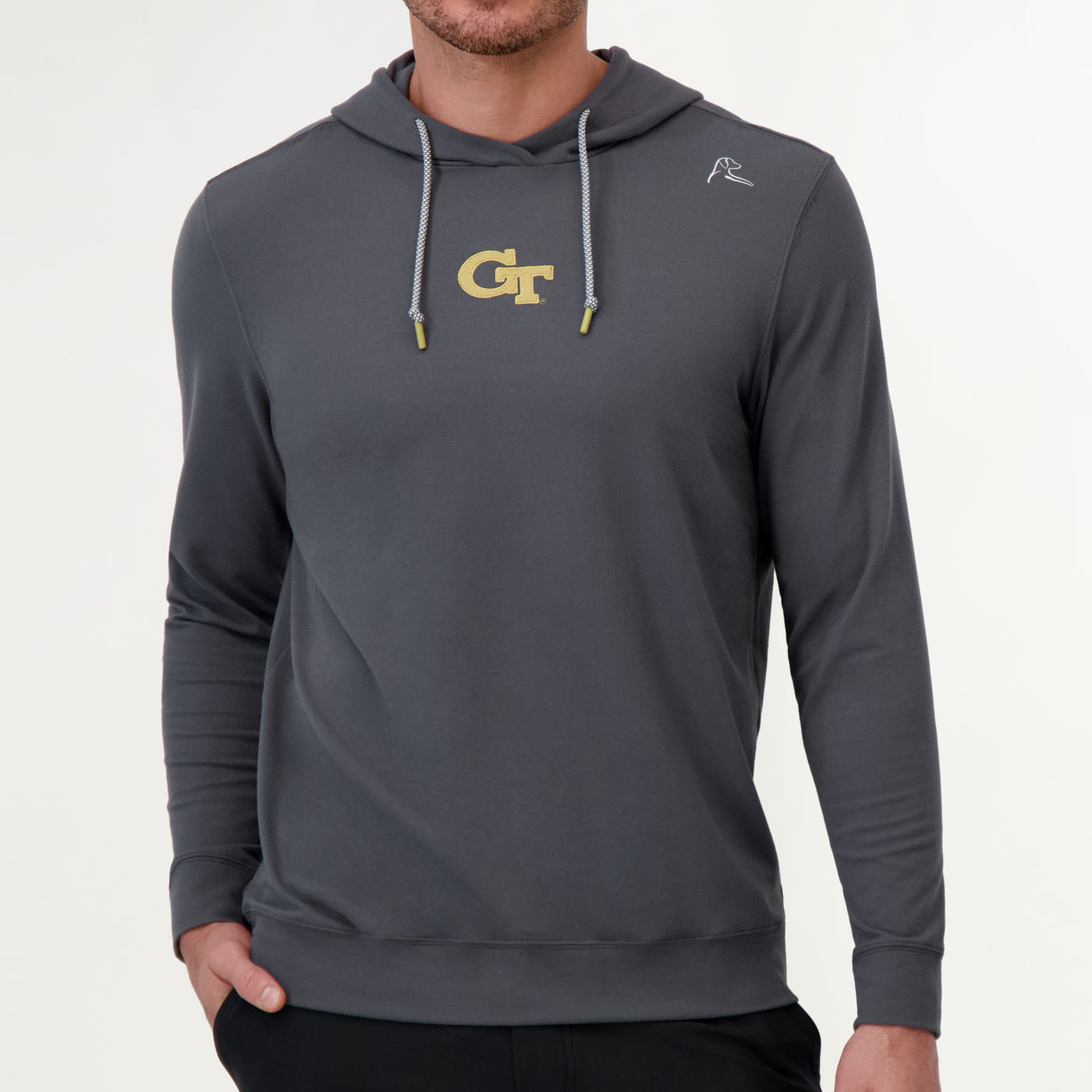 Hesi Collegiate Hoodie - Georgia Tech | Solid - Charcoal Grey - Georgia Tech - 1