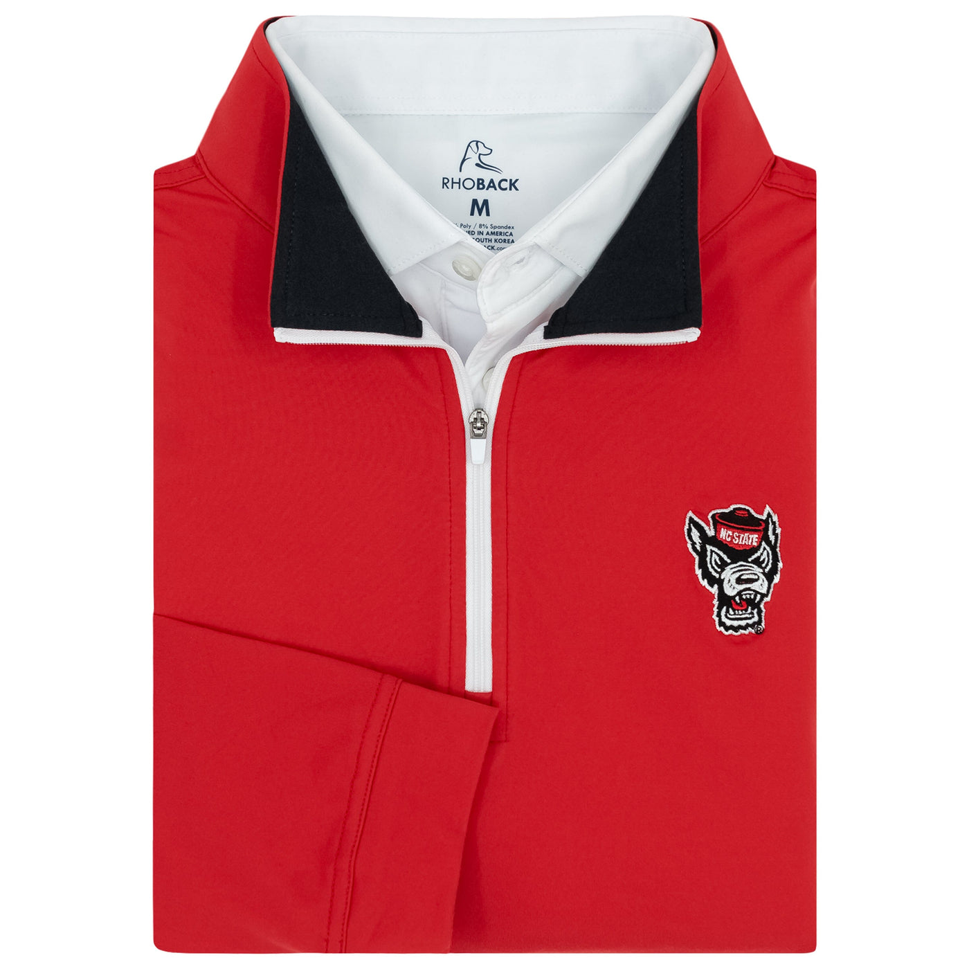 Solid Collegiate Q-Zip - NC State | Solid - Cherry Red - NC State - 1