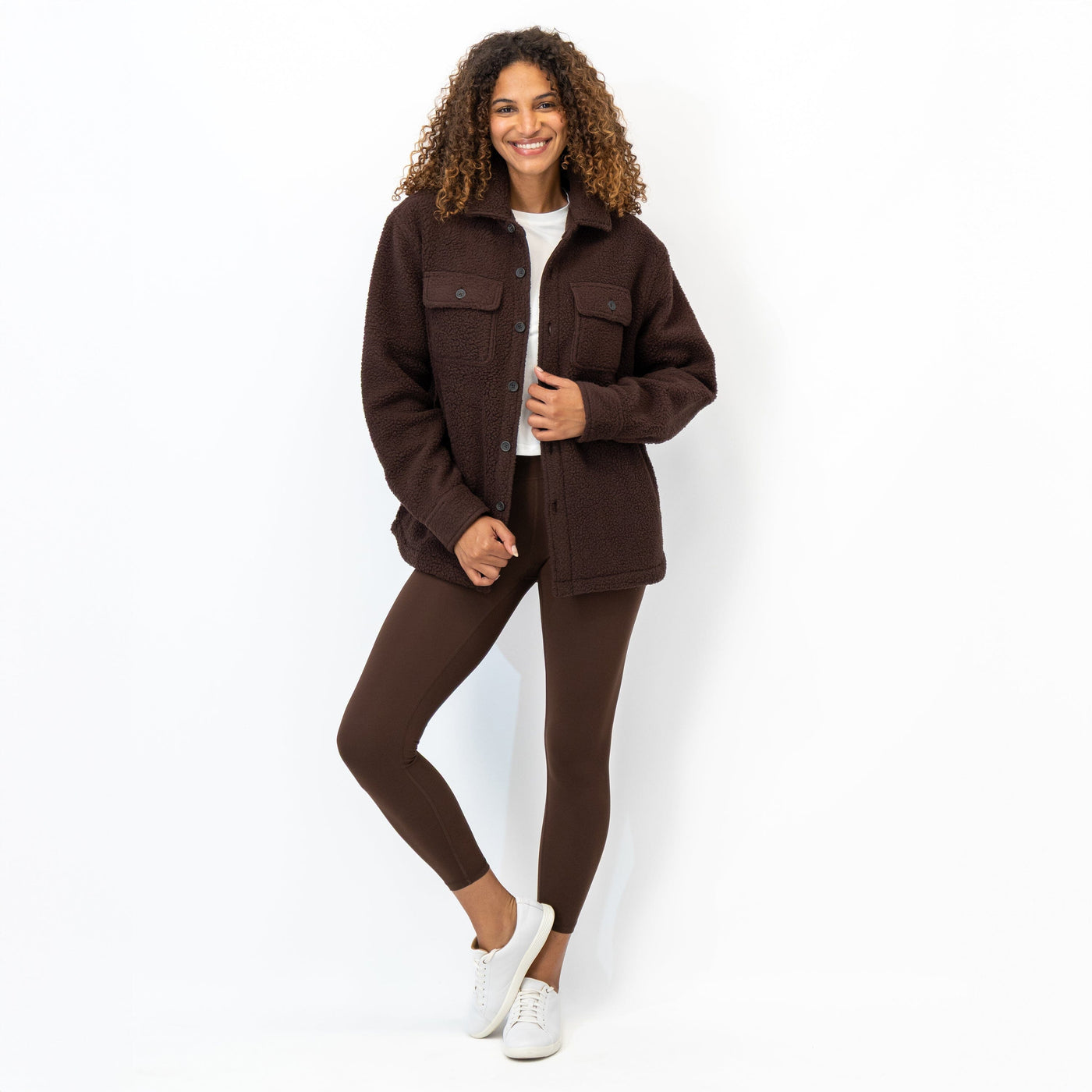 Summit Fleece Shirt Jacket | Solid - Cocoa (Women)