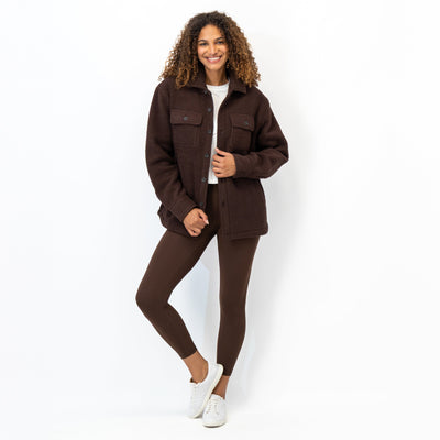 Summit Fleece Shirt Jacket | Solid - Cocoa (Women)