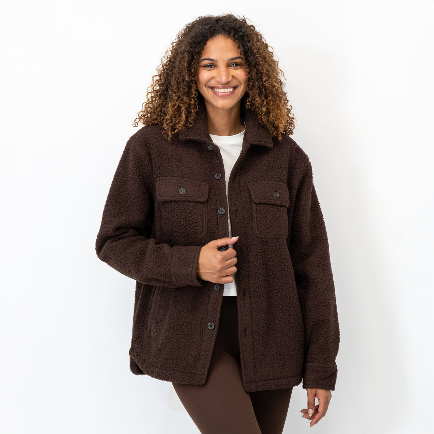 Summit Fleece Shirt Jacket | Solid - Cocoa (Women)