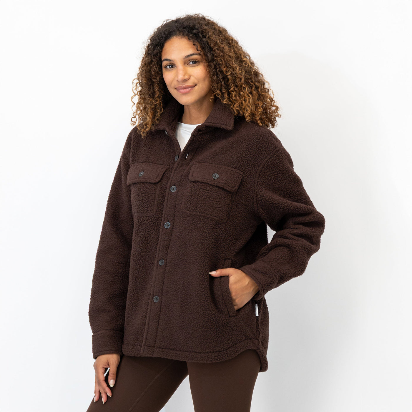 Summit Fleece Shirt Jacket | Solid - Cocoa (Women)