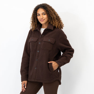 Summit Fleece Shirt Jacket | Solid - Cocoa (Women)