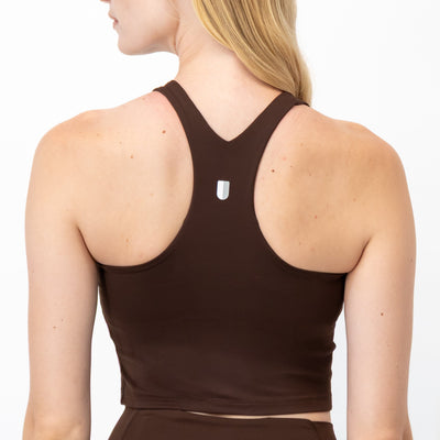 Vista Crop Tank | Solid - Cocoa