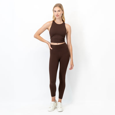 Vista Crop Tank | Solid - Cocoa