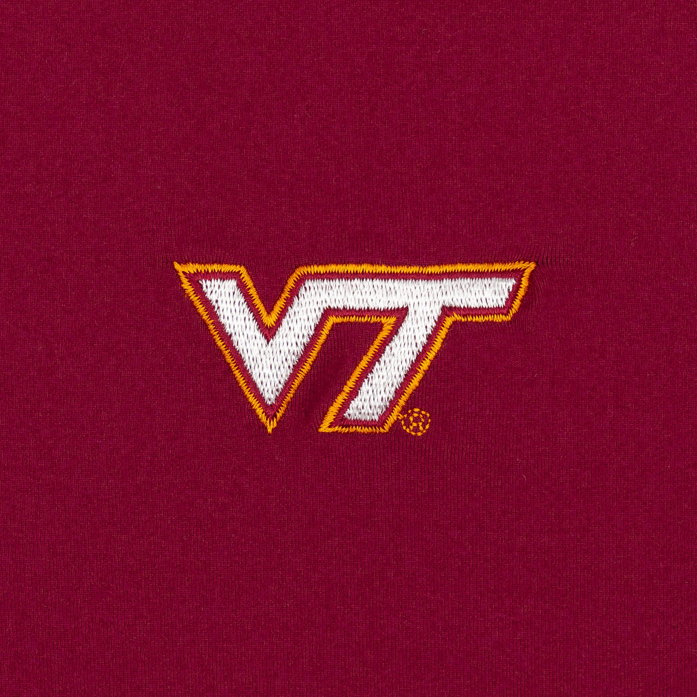 Solid Collegiate Q-Zip - Virginia Tech | Solid - Dark Maroon - Vt - 2