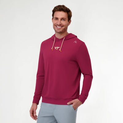 Hesi Collegiate Hoodie - Virginia Tech | Solid - Dark Maroon - VT - 2