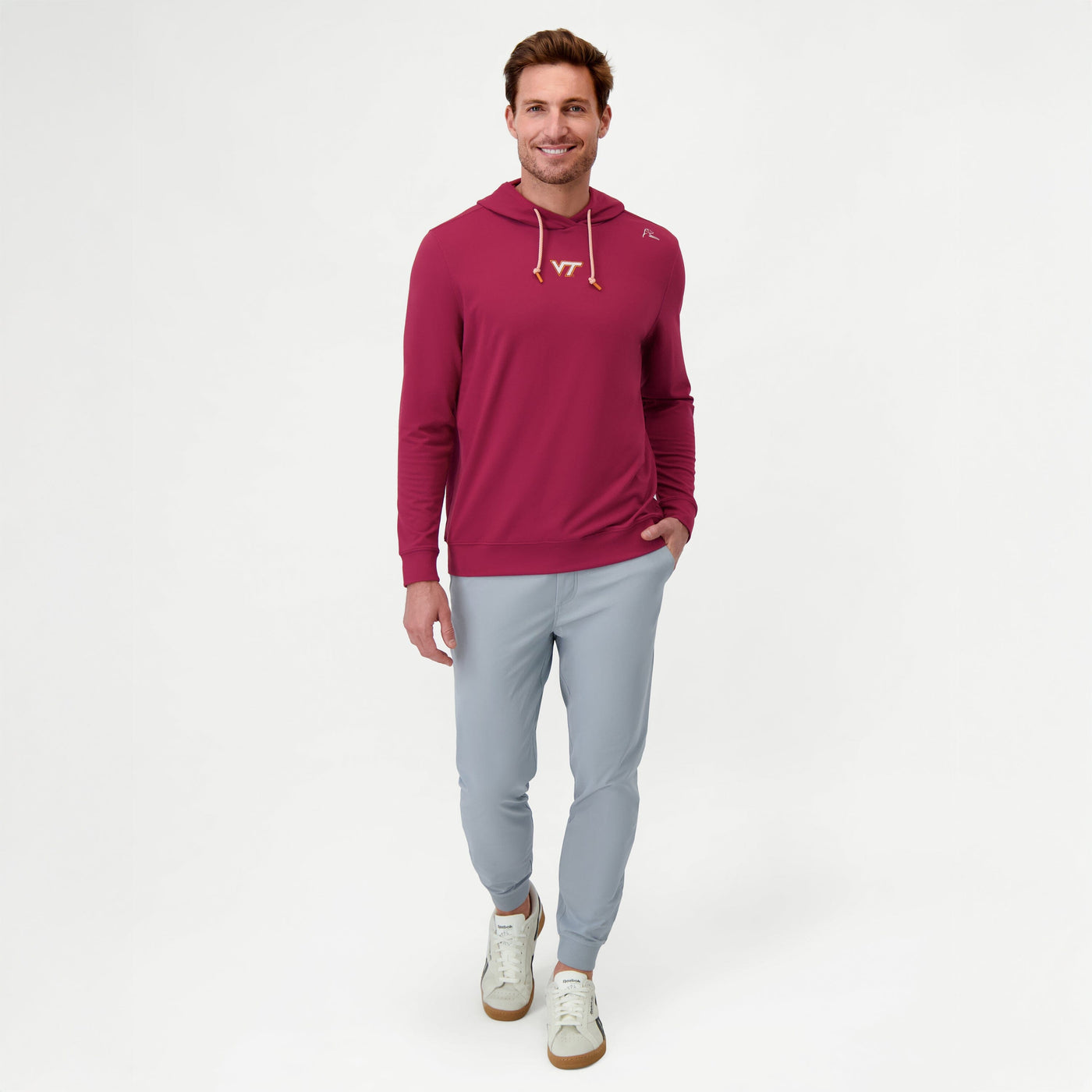 Hesi Collegiate Hoodie - Virginia Tech | Solid - Dark Maroon - VT - 2