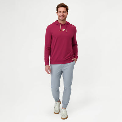 Hesi Collegiate Hoodie - Virginia Tech | Solid - Dark Maroon - VT - 2