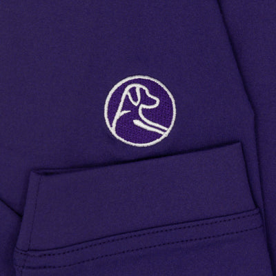 Solid Collegiate Q-Zip - Kansas State | Solid - Dark Violet - Kansas State - 1