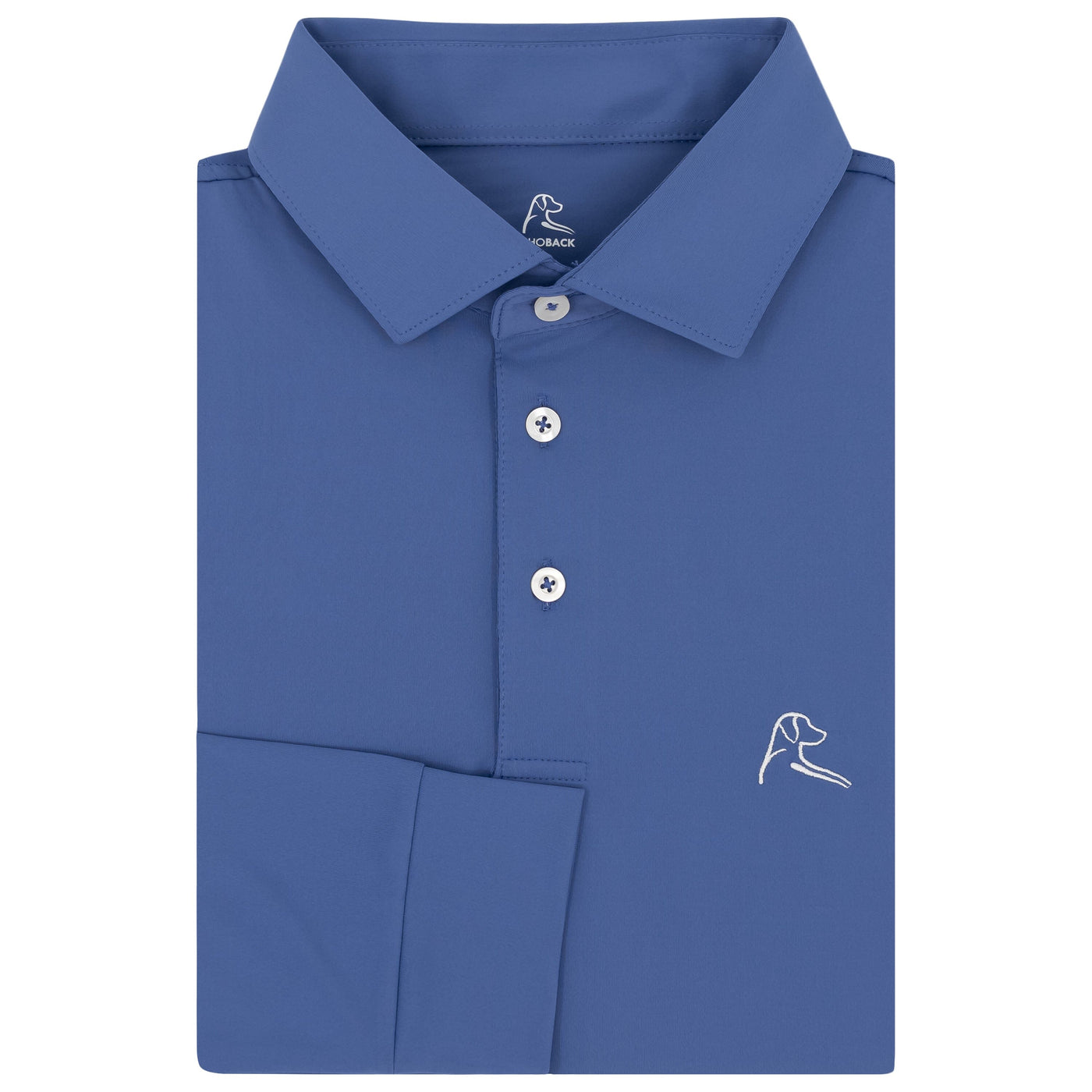 Solid | Long Sleeve Performance Polo | Solid - Dusk Blue