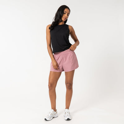 Era High-Rise Short | Solid - Dusk Pink