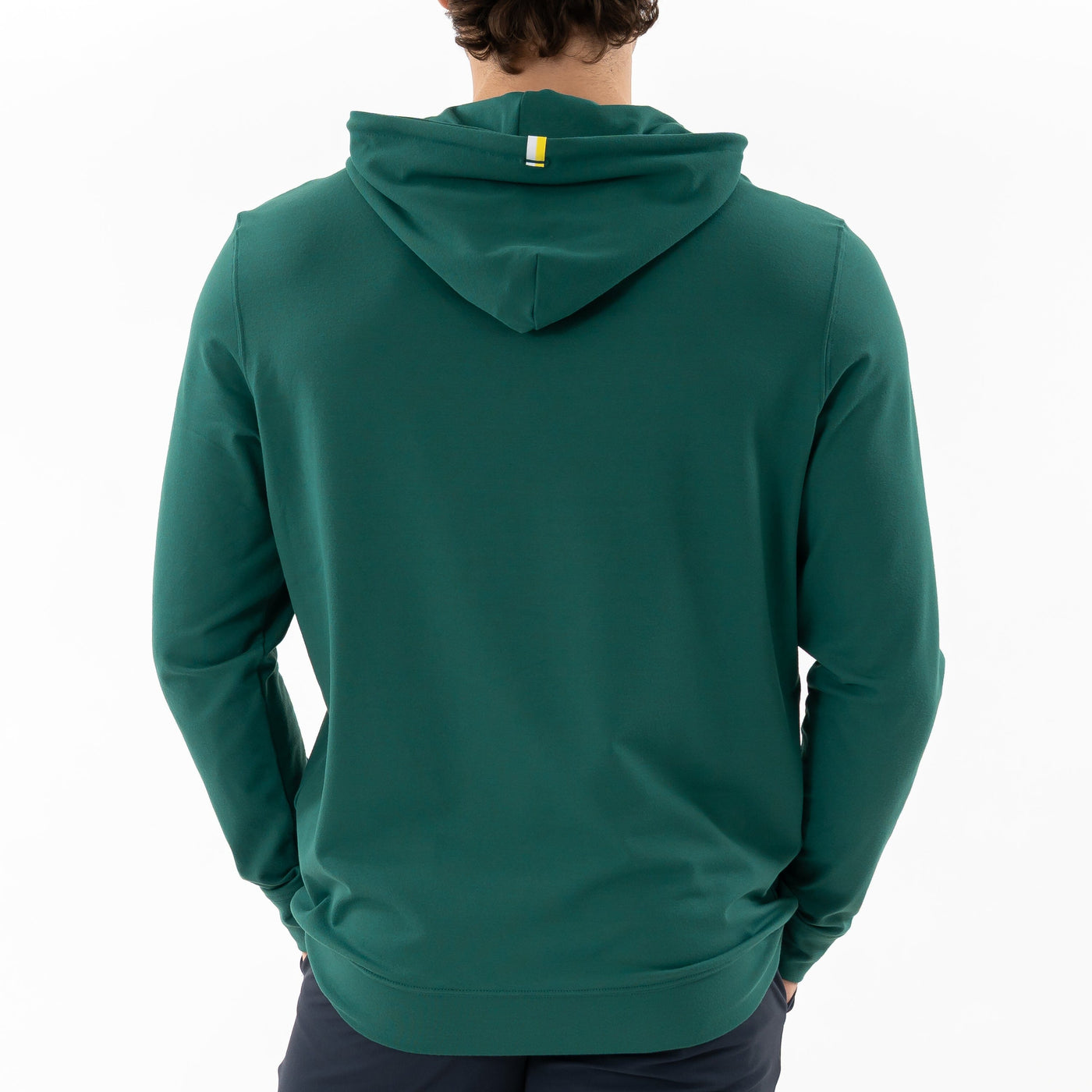 Hesi Performance Hoodie | Solid - Fairway Green - Sun Yellow